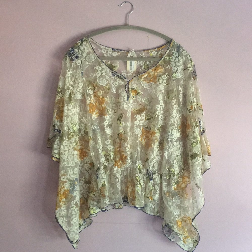 Floral Lace Free People Top